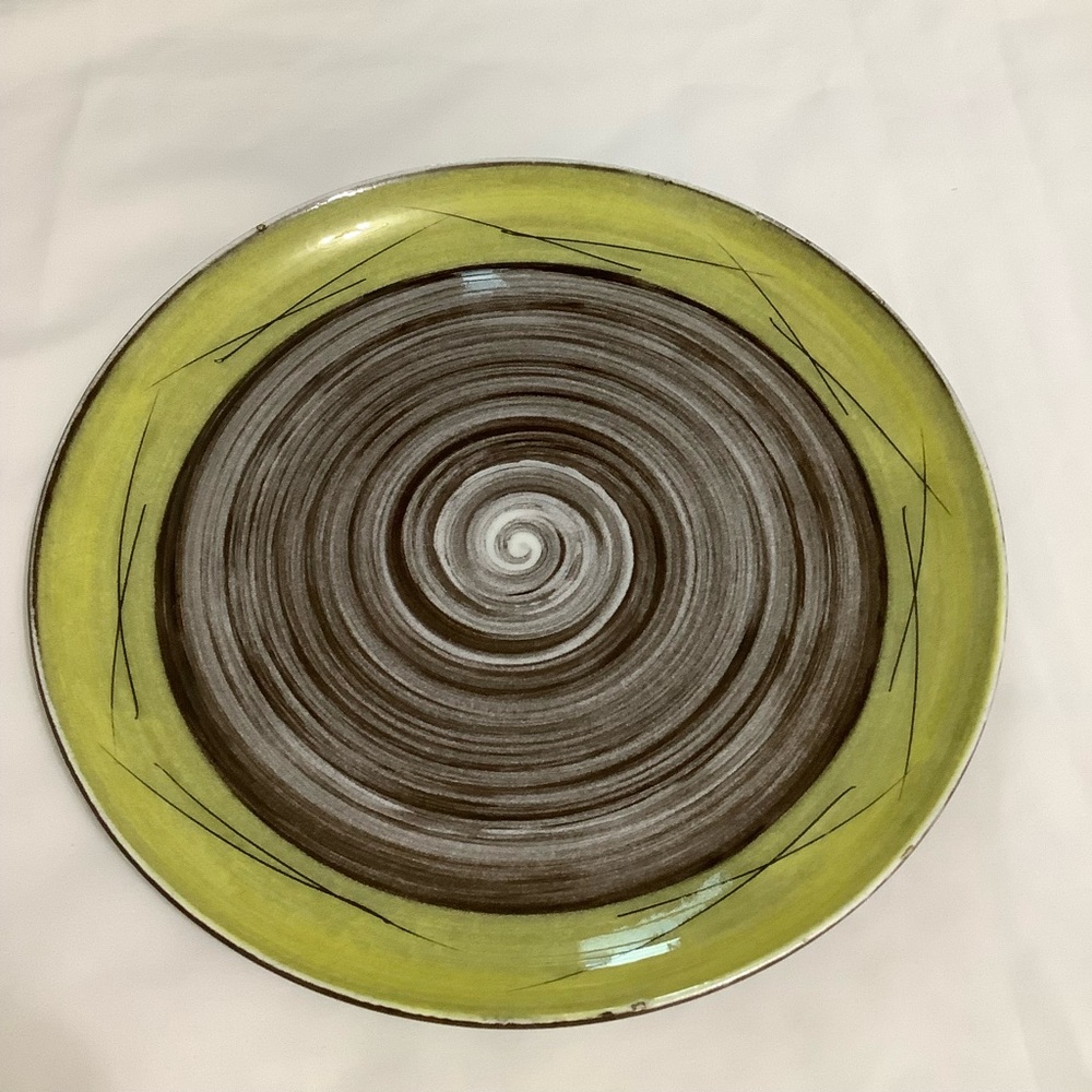 Santa Anita Ware Stylized Spirals by Vreni wawra Platter (B119)